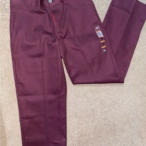 Dickies Burgundy Regular Fit Skate Boarding Pants